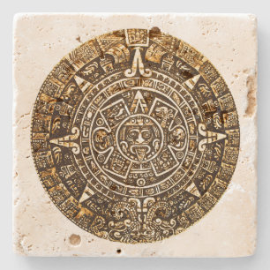 Aztec kalenderstenkustfartyg stenunderlägg