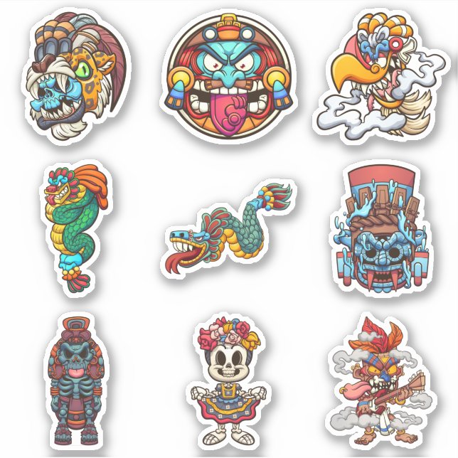 Aztec Klistermärken (Framsida)