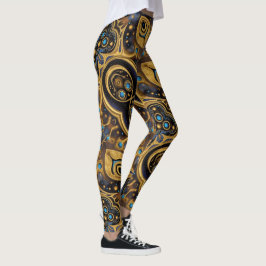 Aztec-konst, som reflekterar kulturen leggings