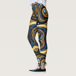 Aztec-konst, som reflekterar kulturen leggings