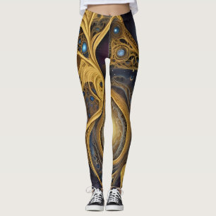 Aztec-konst, som reflekterar kulturen leggings