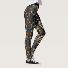 Aztec-konst, som reflekterar kulturen leggings