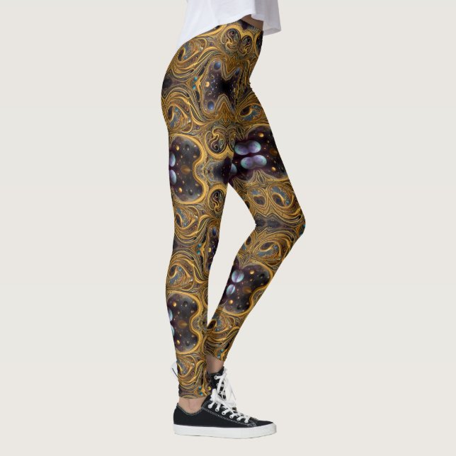 Aztec-konst, som reflekterar kulturen leggings (Höger)