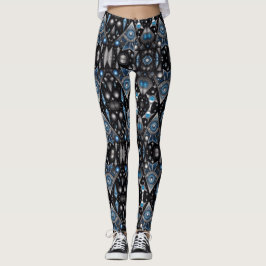 Aztec-konst, som reflekterar kulturen leggings