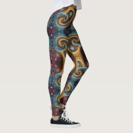 Aztec-konst, som reflekterar kulturen leggings