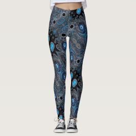 Aztec-konst, som reflekterar kulturen leggings