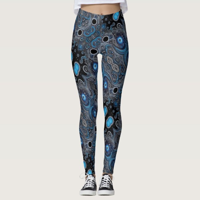 Aztec-konst, som reflekterar kulturen leggings (Framsida)