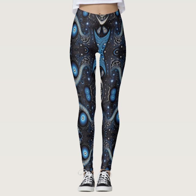 Aztec-konst, som reflekterar kulturen leggings (Framsida)
