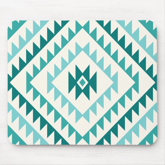 Aztec krickor & kräm för design för diamantmotiv musmatta (Framsidan)
