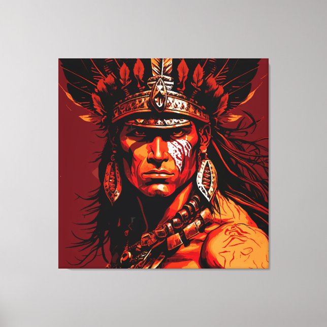 Aztec-krigare, Aztec-kultur, Mayankultur Canvastryck (Framsida)