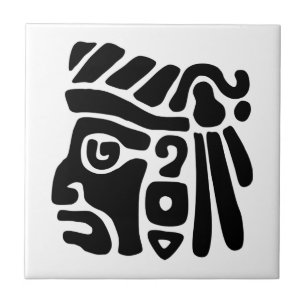 Aztec krigare kakelplatta