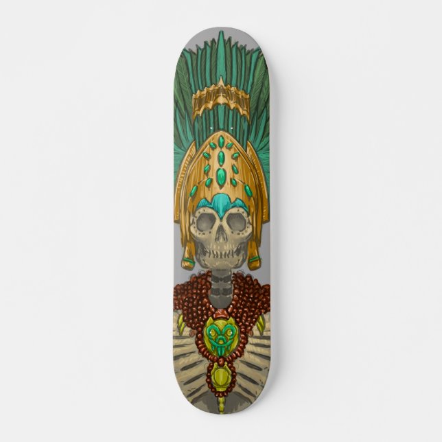Aztec Kung Mini Skateboard Bräda 18,5 Cm (Framsida)