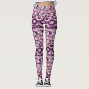 Aztec Lila Kvinnors könsstympning Leggings