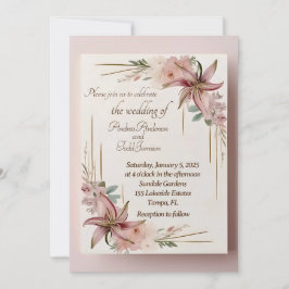 Aztec Lilly Inbjudningar