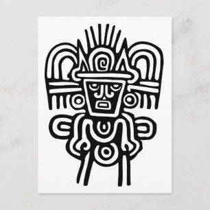 Aztec Man Vykort