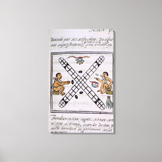 Aztec manar Hasardspel Patoli Canvastryck (Framsida)