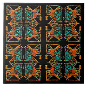 Aztec Mandala Kakelplatta