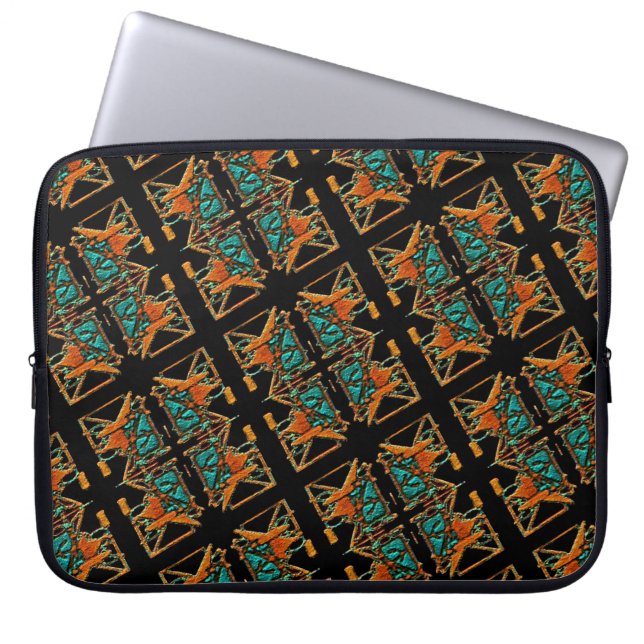 Aztec Mandala Laptop Sleeve (Framsidan)