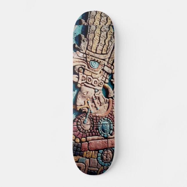 Aztec Mayan priest Skate board design (Framsida)