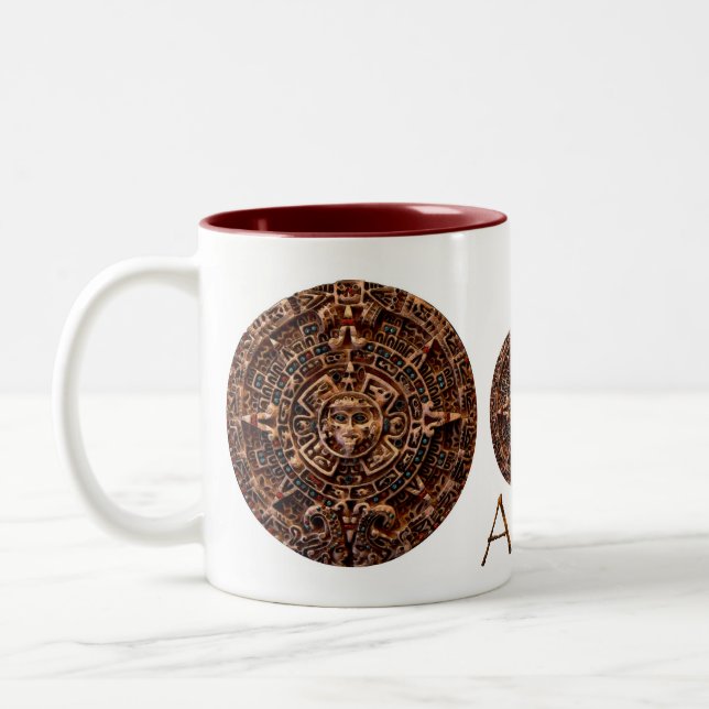 AZTEC MAYAN SOL CALENDAR Gift Mugg (Vänster)
