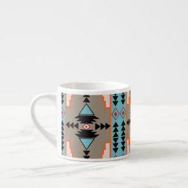 Aztec Mexican Geometric Mönster Espressomugg