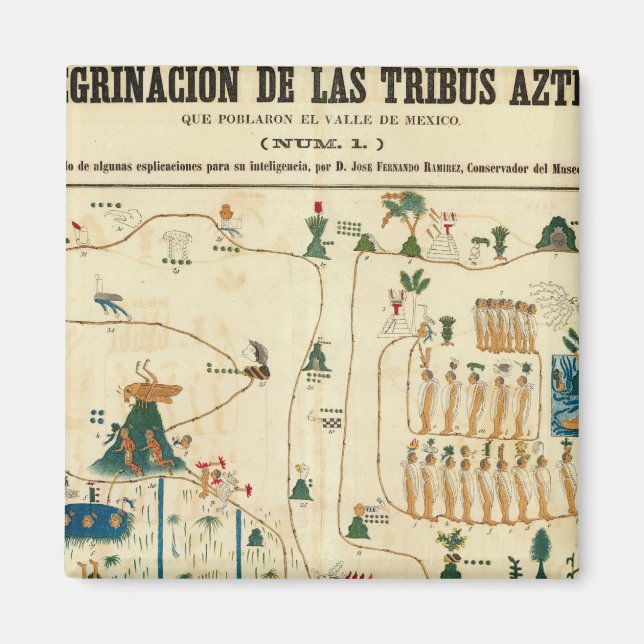 Aztec Mexico Valley 2 Magnet (Framsidan)