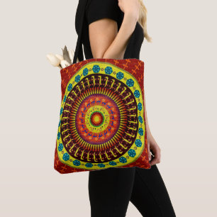 aztec Mexikanska krokodilskalutskrift Tygkasse