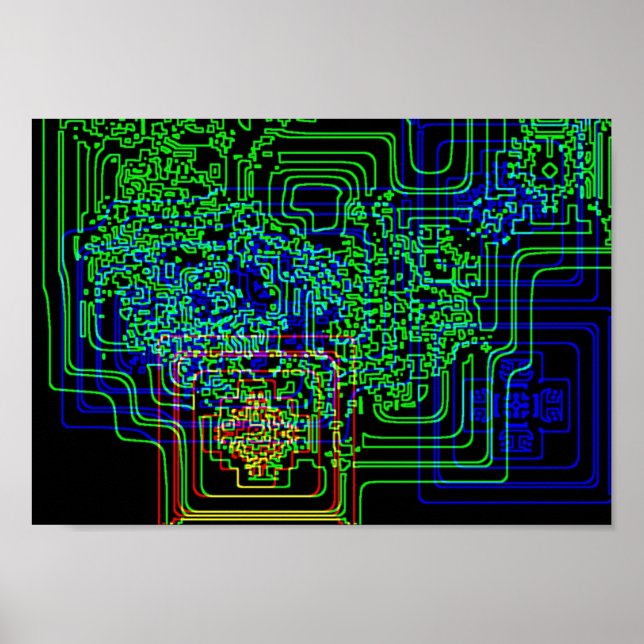 Aztec Microchip Poster (Framsidan)