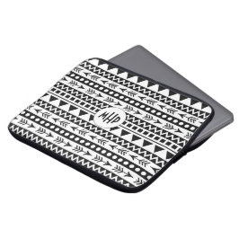 Aztec Mönster anpassningsbar monogram laptop sleev Sleeve