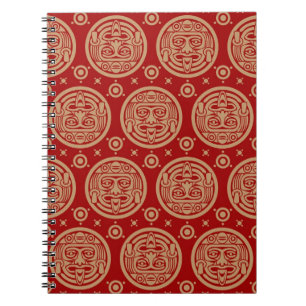 Aztec mönster anteckningsbok med spiral