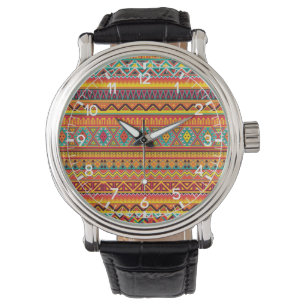 Aztec mönster armbandsur