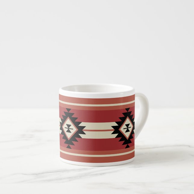 Aztec mönster espressomugg (Framsida höger)