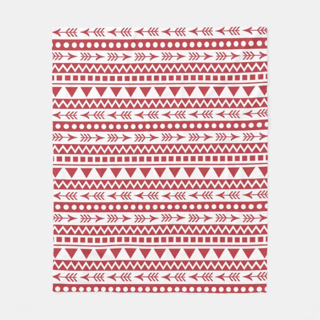 Aztec Mönster fleece filt (Framsidan)