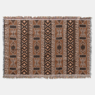 Aztec mönster för brun Southwestdesign Mysfilt