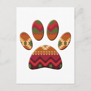 Aztec Mönster Hund Tass Vykort