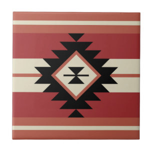Aztec mönster kakelplatta