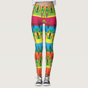 Aztec Mönster Leggings