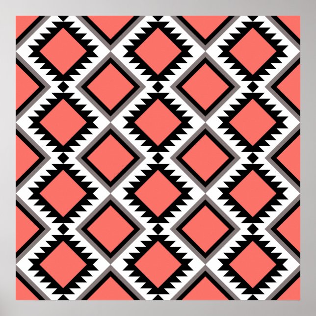 Aztec mönster poster (Framsidan)