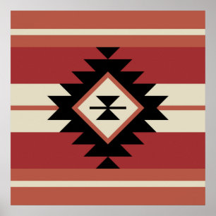 Aztec mönster poster