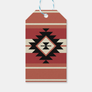 Aztec mönster presentetikett