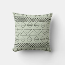 Aztec Mönster Print Geometric Southwest Grönt