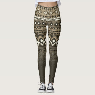 Aztec mönster snyggt leggings