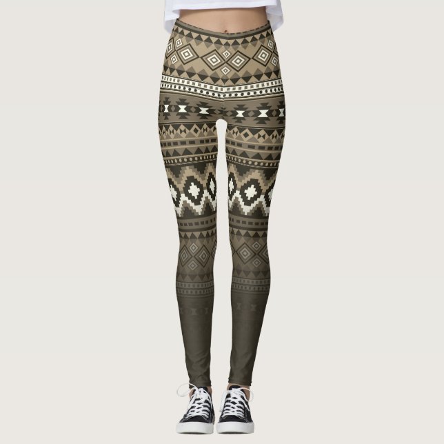 Aztec mönster snyggt leggings (Framsida)