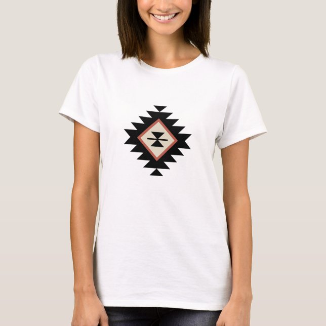 Aztec mönster t shirt (Framsida)