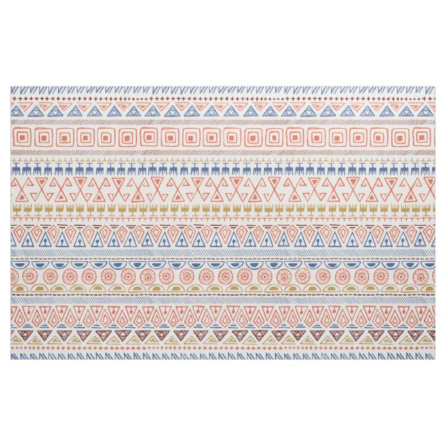 Aztec Mönster Tyg (Fat Quarter)