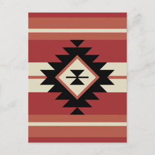 Aztec mönster vykort