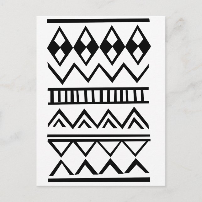 Aztec mönster vykort (Framsida)