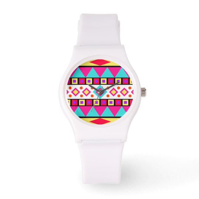 Aztec Mönster Watch for Women Armbandsur (Framsida)