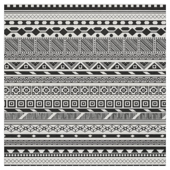 Aztec mönsterdesign för gullig svart vit tyg (Prov)