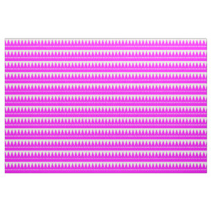 Aztec Mountain - Magenta på White Tyg